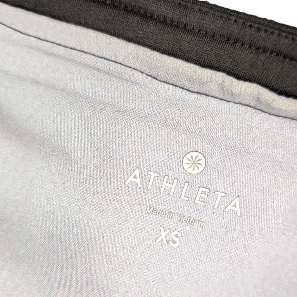 Athleta Skirted Leggings Athletic Pants Tights Womens XS Black Gray 7/8 Length - Picture 5 of 13